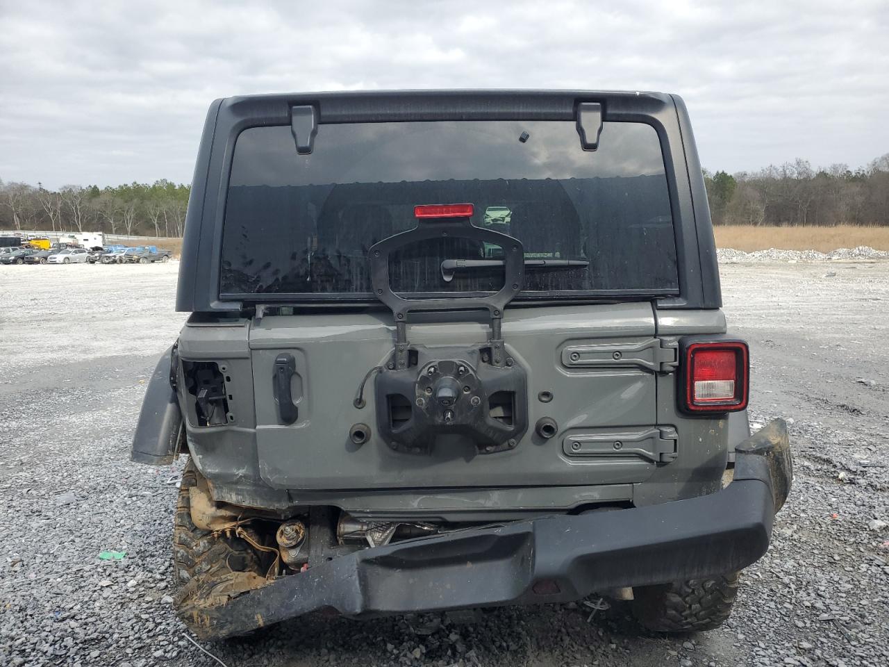 2021 Jeep Wrangler VIN 1C4HJXCN0MW857096 Copart auction photo, rear end / minor dent/scratches damage thumbnail 6