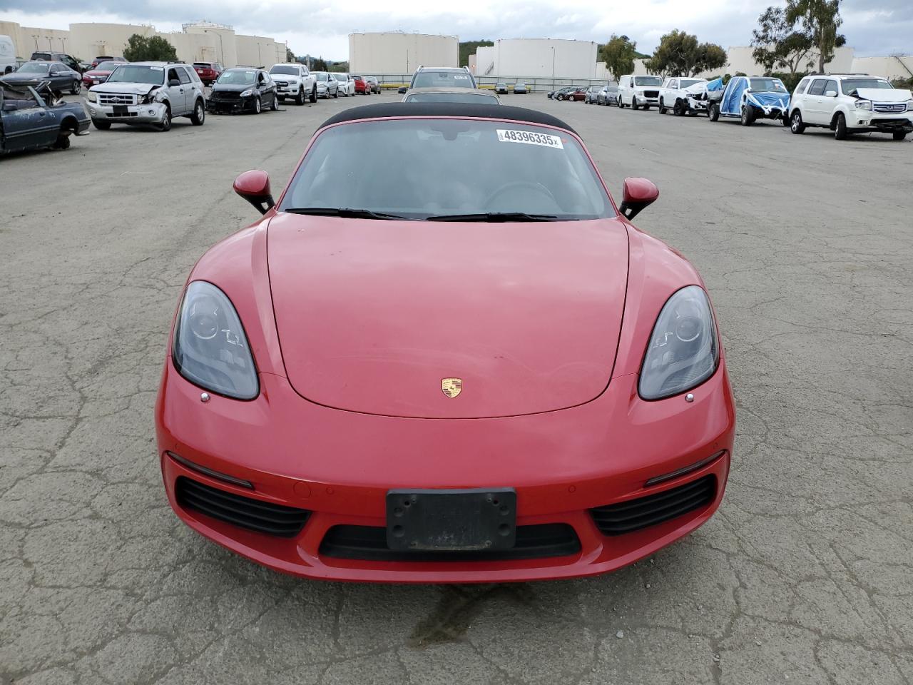 2020 Porsche Boxster VIN WP0CA2A86LS210265 Copart auction photo, rear end damage thumbnail 5