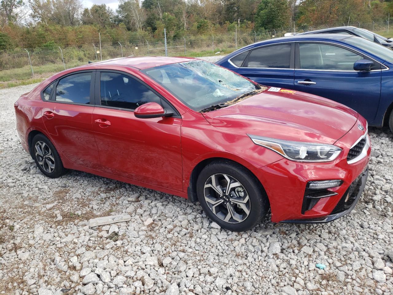 2021 KIA Forte VIN 3KPF24ADXME265745 Copart auction photo, all over damage thumbnail 4