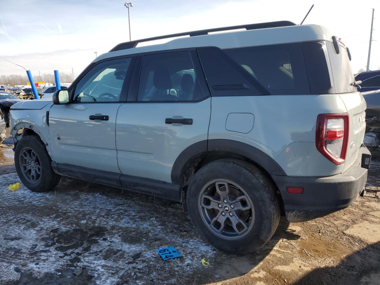2021 Ford Bronco VIN 3FMCR9B61MRA18565 Copart auction photo, front end / all over damage thumbnail 2