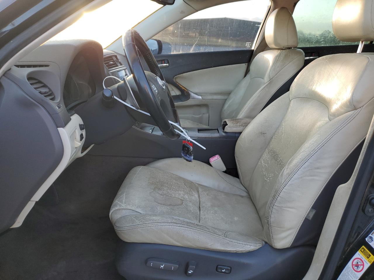 2009 Lexus IS VIN JTHBK262395088628 Copart auction photo, front end / side damage thumbnail 7