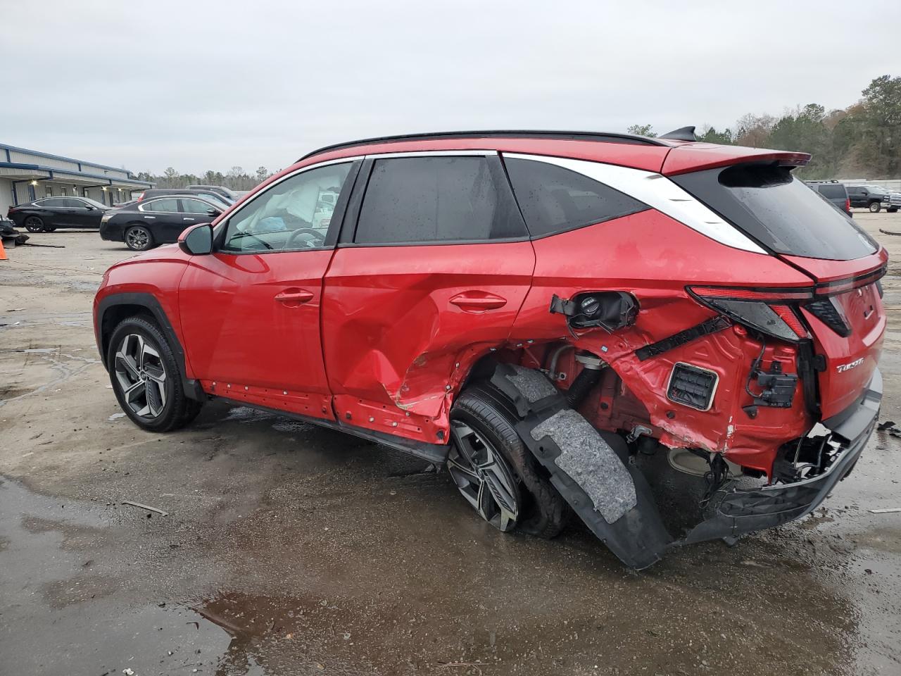 2023 Hyundai Tucson VIN 5NMJFCAE4PH163291 Copart auction photo, rear end / side damage thumbnail 2