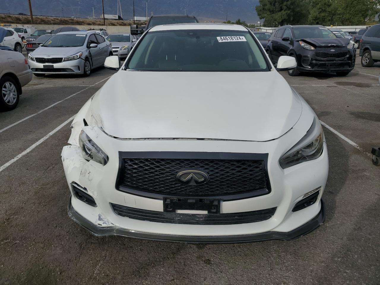 2018 Infiniti Q50 VIN JN1EV7AP0JM590628 Copart auction photo, rear end / front end damage thumbnail 5