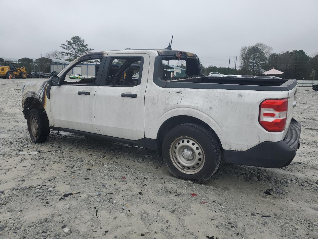 2022 Ford Maverick VIN 3FTTW8F90NRA64837 Copart auction photo, burn damage thumbnail 2