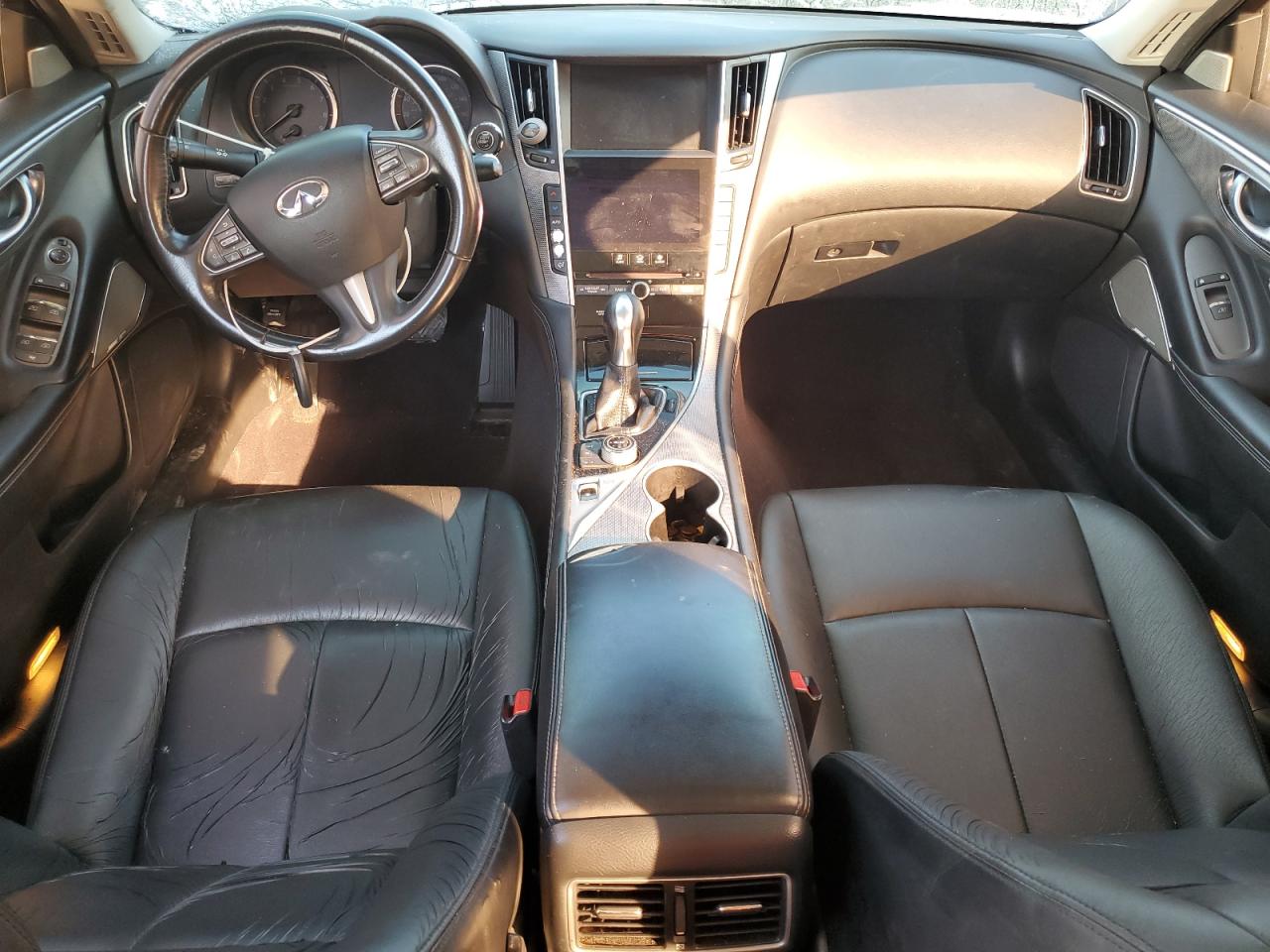 2014 Infiniti Q50 VIN JN1BV7AP1EM682324 Copart auction photo, front end damage thumbnail 8