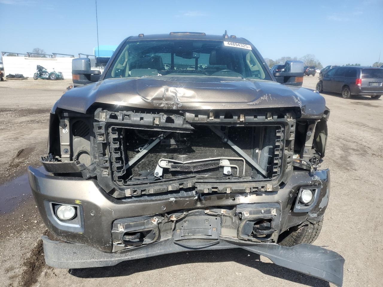 2015 GMC Sierra VIN 1GT120E87FF623120 Copart auction photo, front end damage thumbnail 5