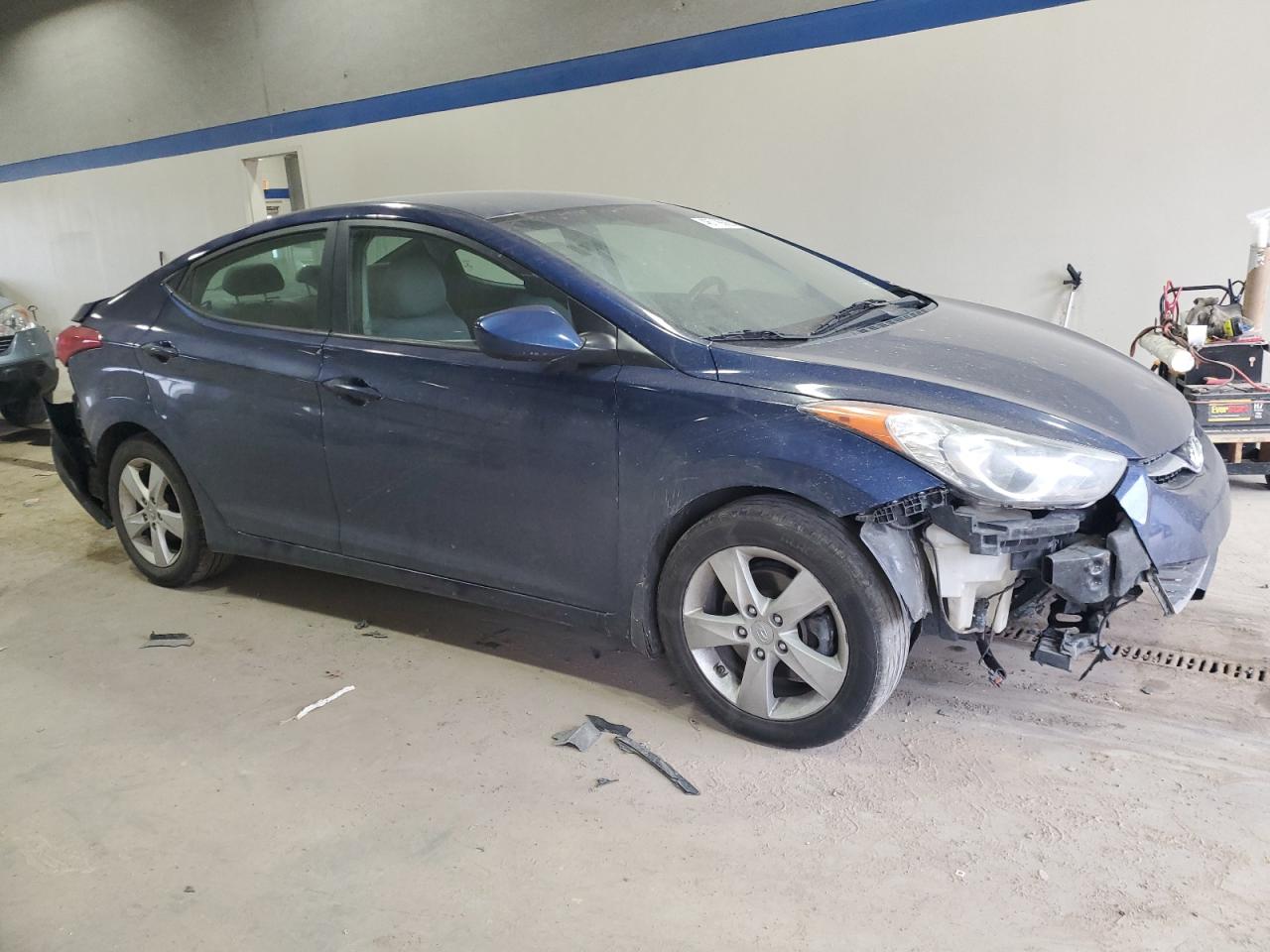 2013 Hyundai Elantra VIN KMHDH4AE0DU530474 Copart auction photo, front end / rear end damage thumbnail 4