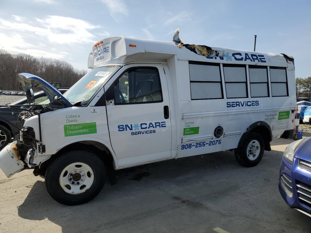 2010 Chevrolet Express VIN 1GB3G2AA3A1179257 Copart auction photo, front end damage thumbnail 2