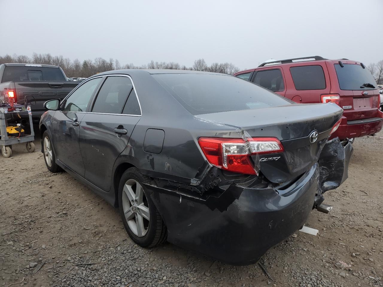2012 Toyota Camry VIN 4T1BF1FK7CU079827 Copart auction photo, front end / rear end damage thumbnail 2