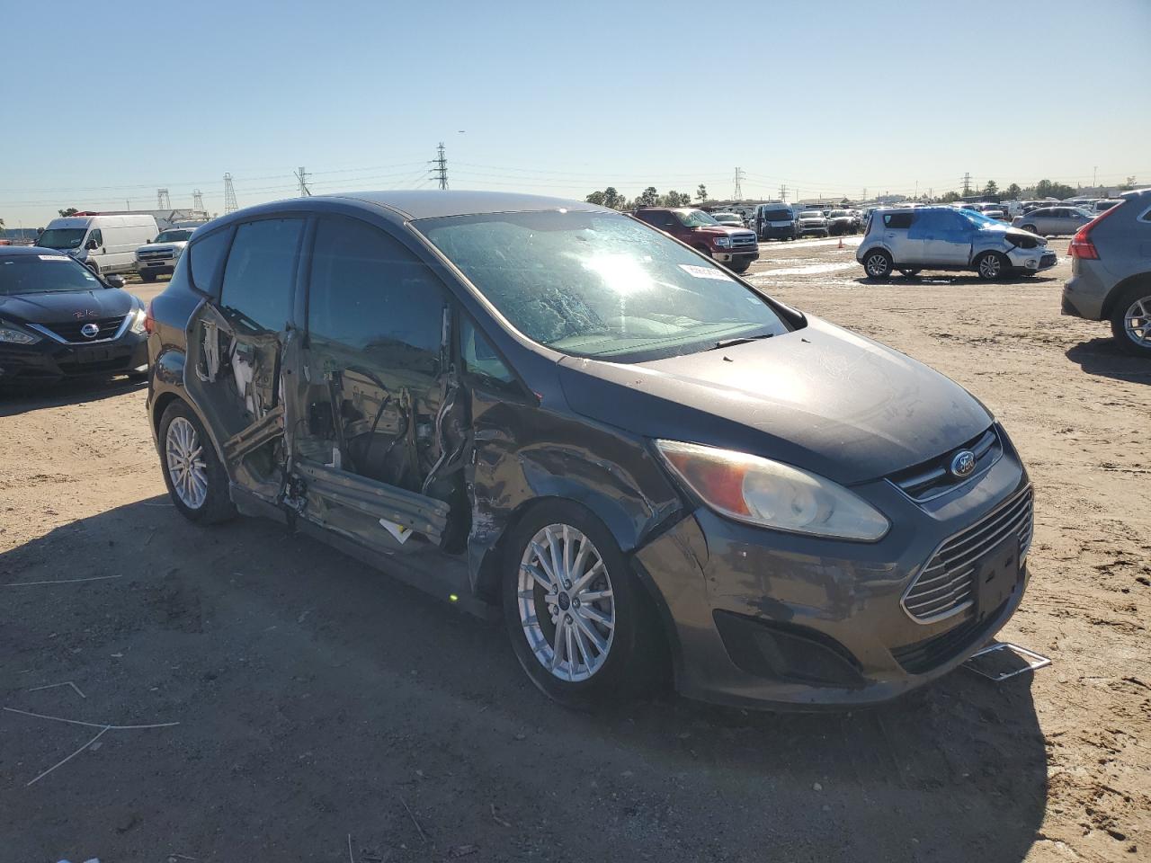 2016 Ford C-MAX VIN 1FADP5AU1GL111828 Copart auction photo, side / front end damage thumbnail 4