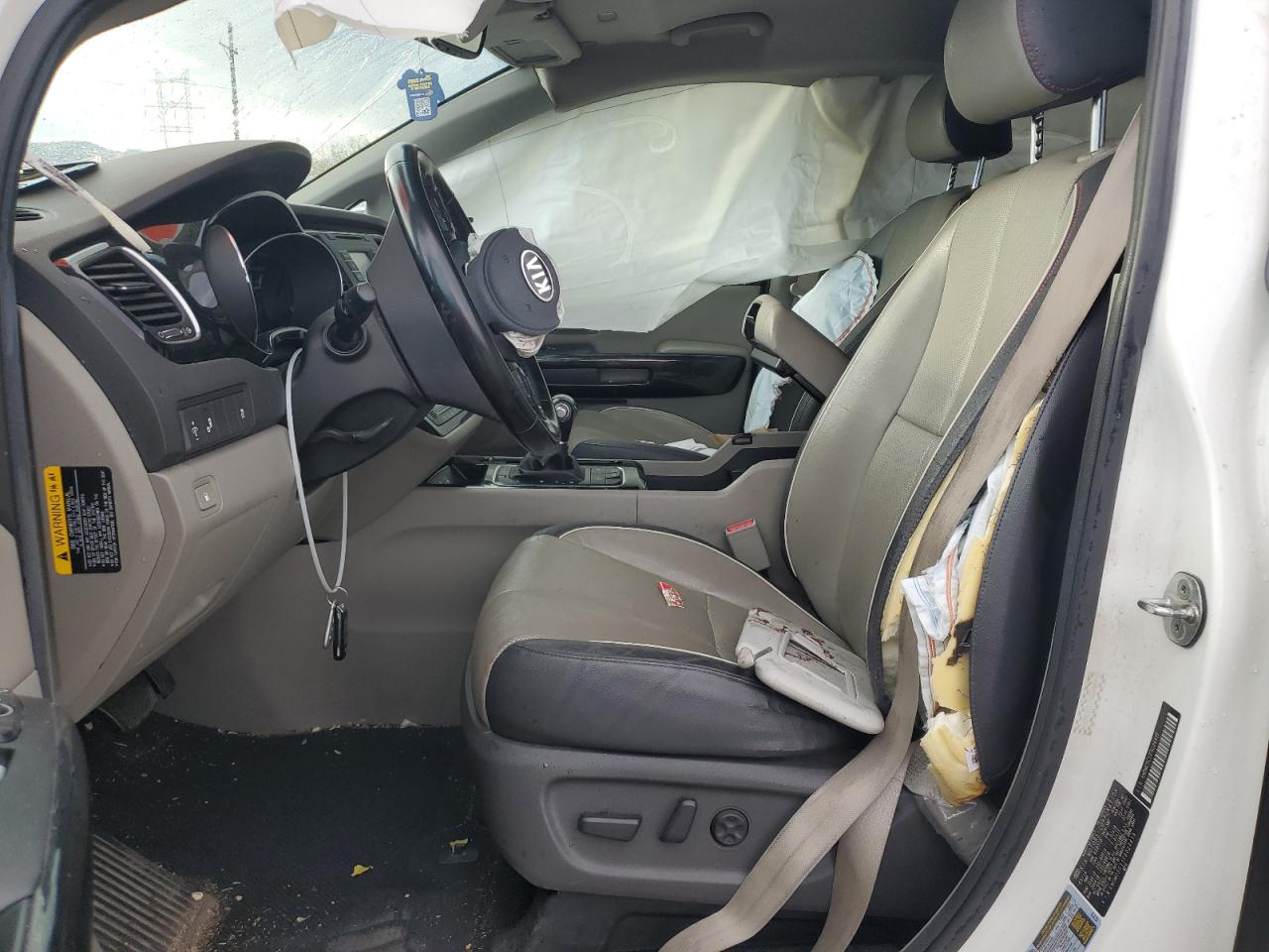 2015 KIA Sedona VIN KNDMC5C11F6024419 Copart auction photo, front end damage thumbnail 7