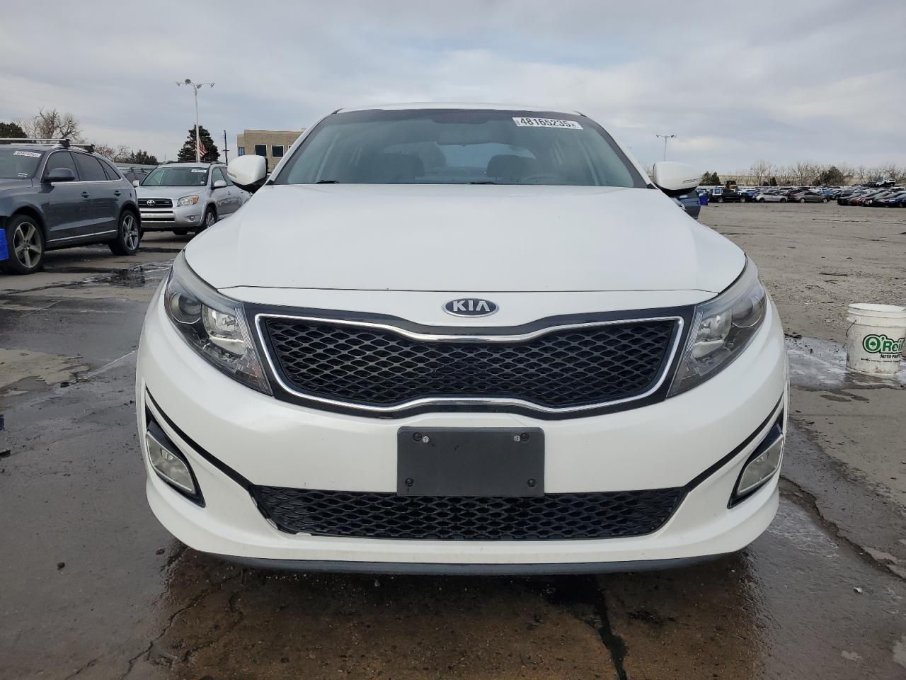 2015 KIA Optima VIN 5XXGM4A79FG416318 Copart auction photo, side / rear end damage thumbnail 5