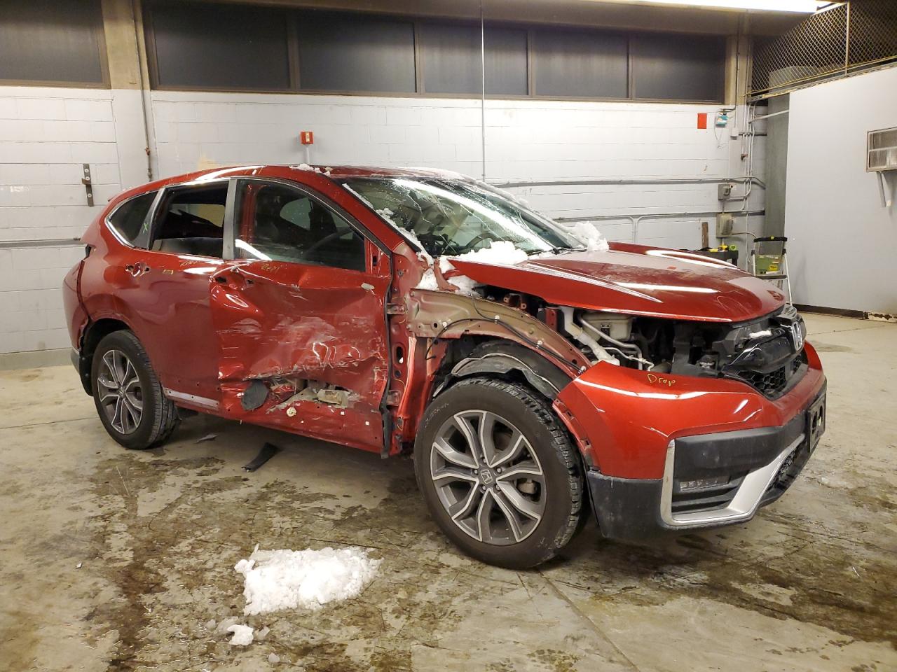 2021 Honda CR-V VIN 2HKRW2H95MH205603 Copart auction photo, side / stripped damage thumbnail 4