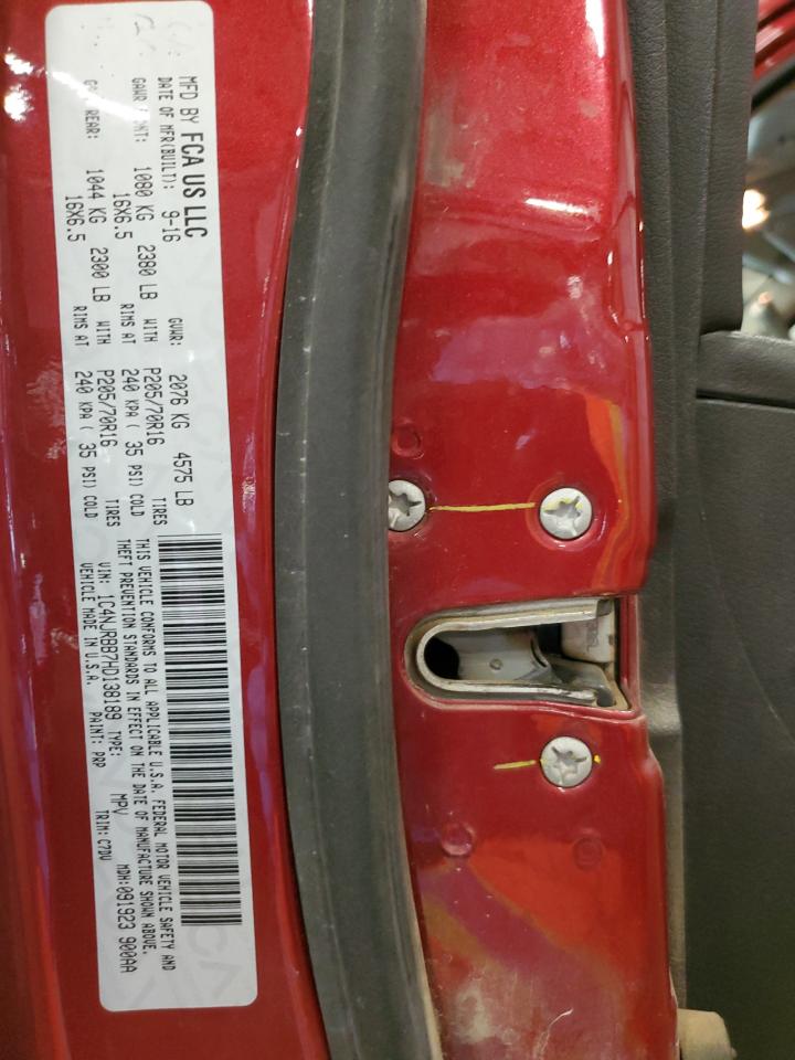 2017 Jeep Liberty (Patriot) VIN 1C4NJRBB7HD138189 Copart auction photo, front end / side damage thumbnail 13