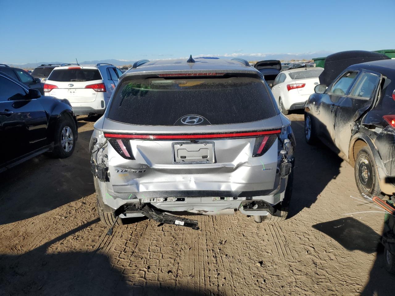 2022 Hyundai Tucson VIN 5NMJFCAE4NH006292 Copart auction photo, rear end damage thumbnail 6