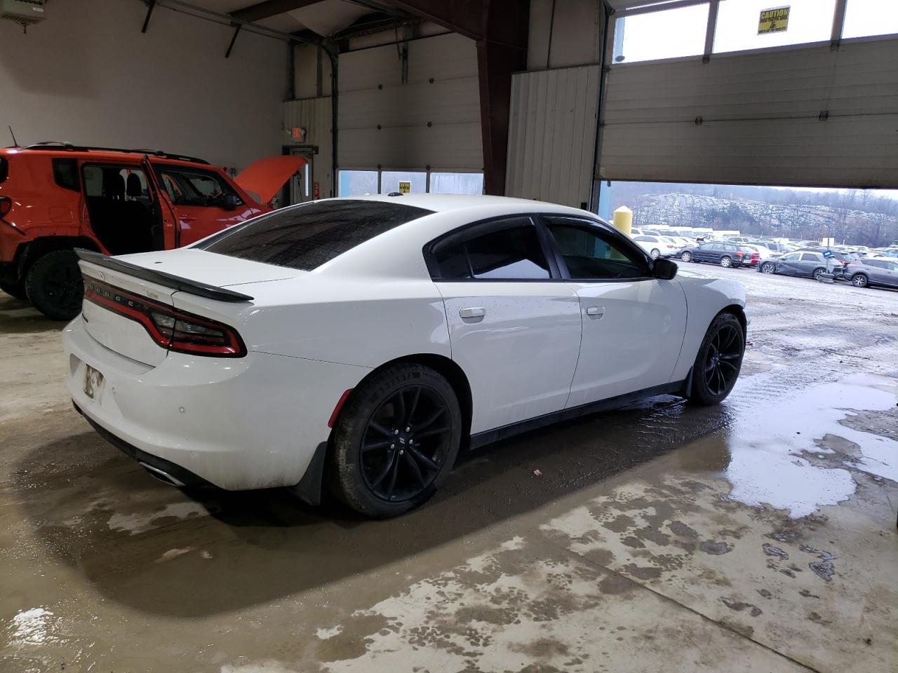2018 Dodge Charger VIN 2C3CDXBG5JH185149 Copart auction photo, front end / side damage thumbnail 3