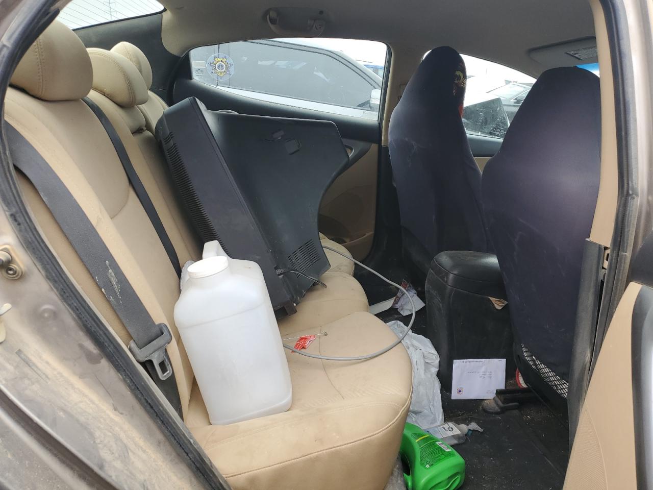 2013 Hyundai Elantra VIN 5NPDH4AE1DH201426 Copart auction photo, water/flood / front end damage thumbnail 10