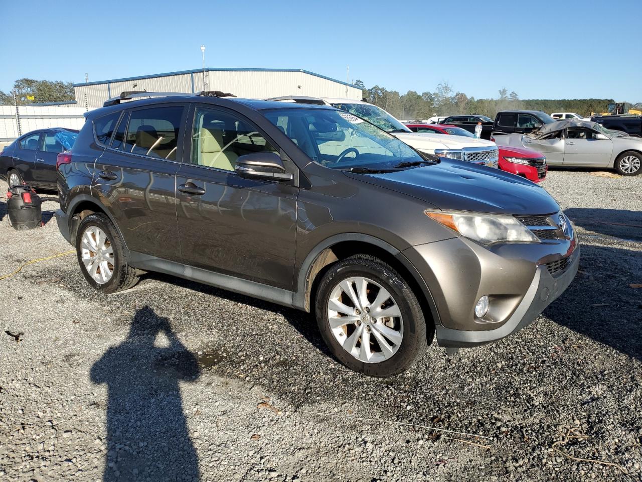 2015 Toyota RAV 4 VIN 2T3YFREV9FW170162 Copart auction photo, top/roof damage thumbnail 4