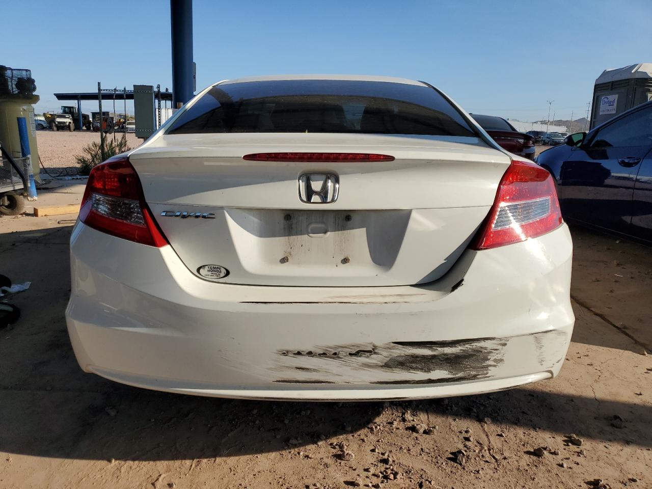 2012 Honda Civic VIN 2HGFG3B85CH541217 Copart auction photo, side / rear end damage thumbnail 6