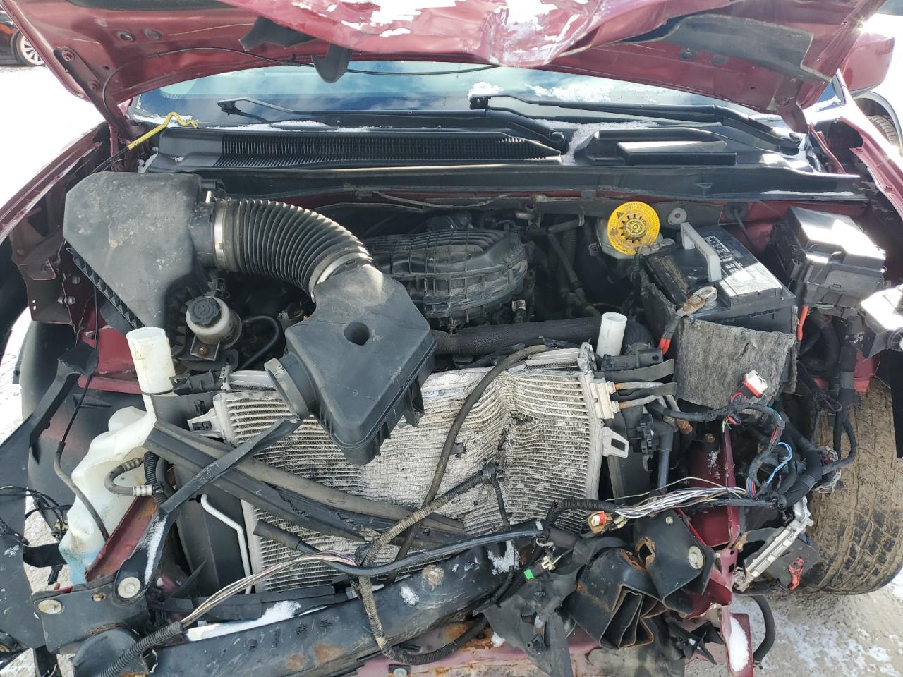 2015 Chrysler Town & Country VIN 2C4RC1AG1FR676066 Copart auction photo, front end damage thumbnail 12