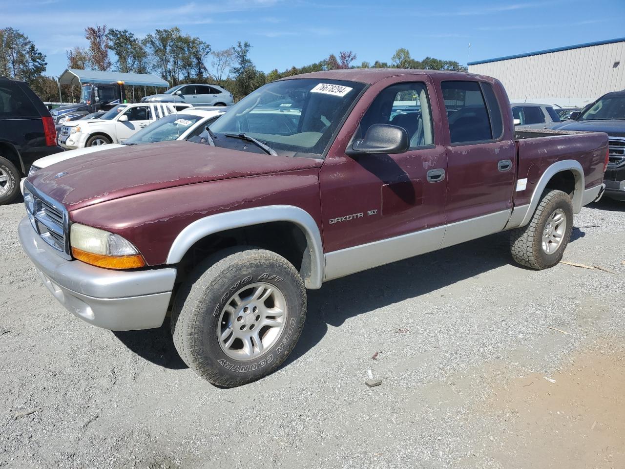 2002 Dodge Dakota VIN 1B7HG48N92S638583
