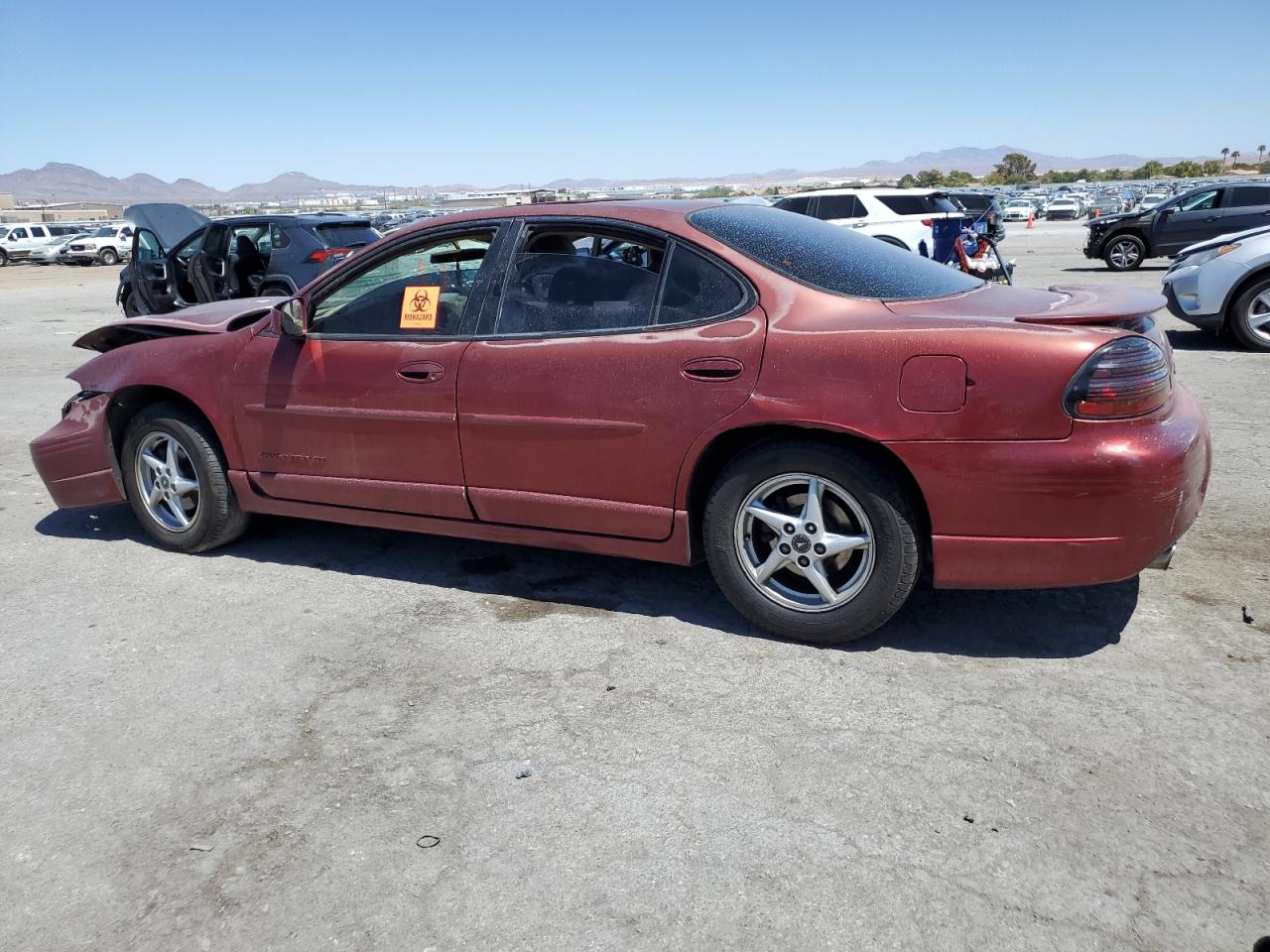 2000 Pontiac Grand Prix VIN 1G2WP52KXYF191845 Copart auction photo, front end damage thumbnail 2
