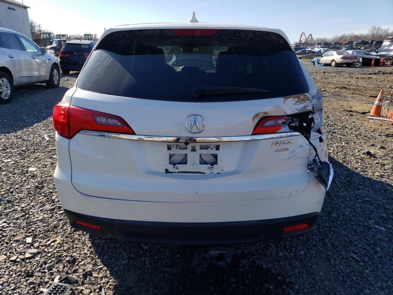 2015 Acura RDX VIN 5J8TB3H30FL012679 Copart auction photo, rear end / front end damage thumbnail 6