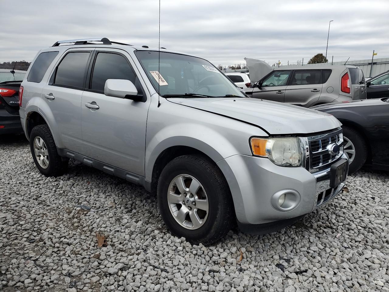 2009 Ford Escape VIN 1FMCU04G39KD01707 Copart auction photo, side / front end damage thumbnail 4