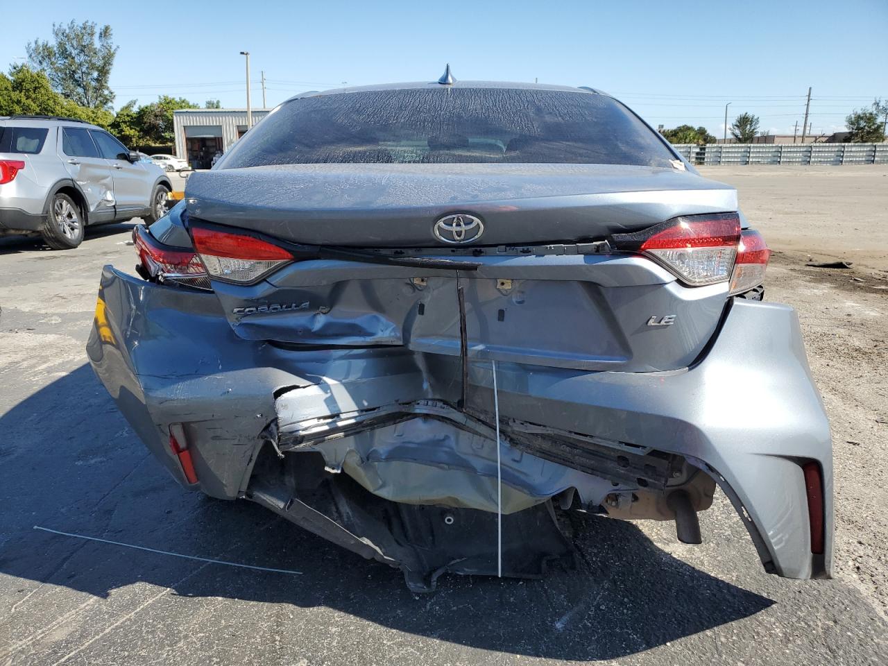 2021 Toyota Corolla VIN 5YFEPMAE8MP247135 Copart auction photo, rear end damage thumbnail 6