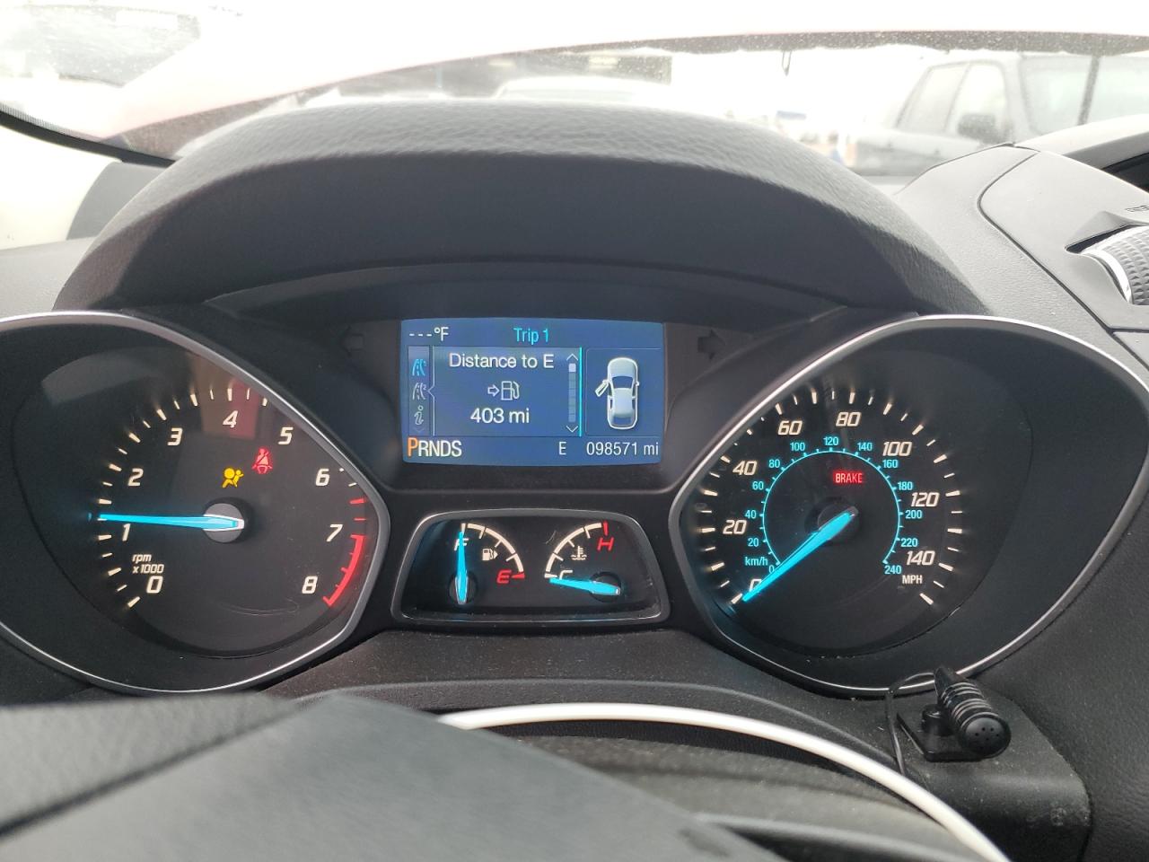 2014 Ford Escape VIN 1FMCU9GX4EUD94316 Copart auction photo, front end / all over damage thumbnail 9