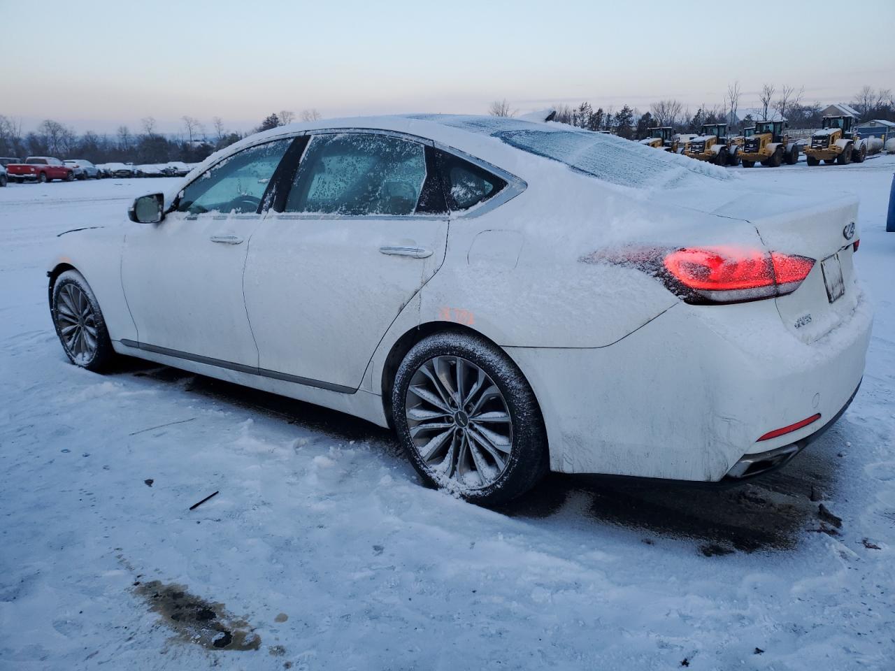 2015 Hyundai Genesis VIN KMHGN4JE2FU064118 Copart auction photo, front end damage thumbnail 2