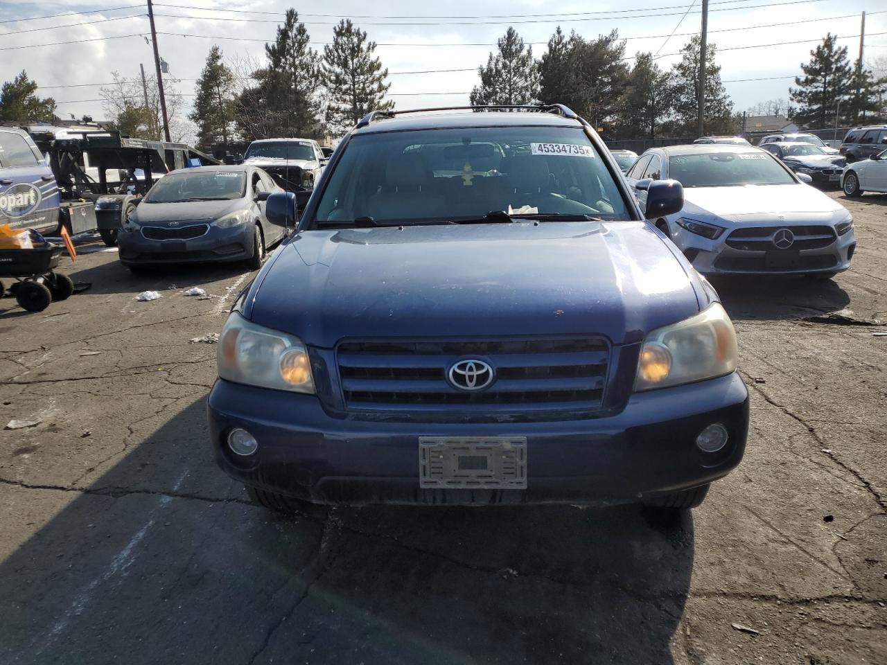 2006 Toyota Highlander VIN JTEGP21A960120087 Copart auction photo, all over damage thumbnail 5