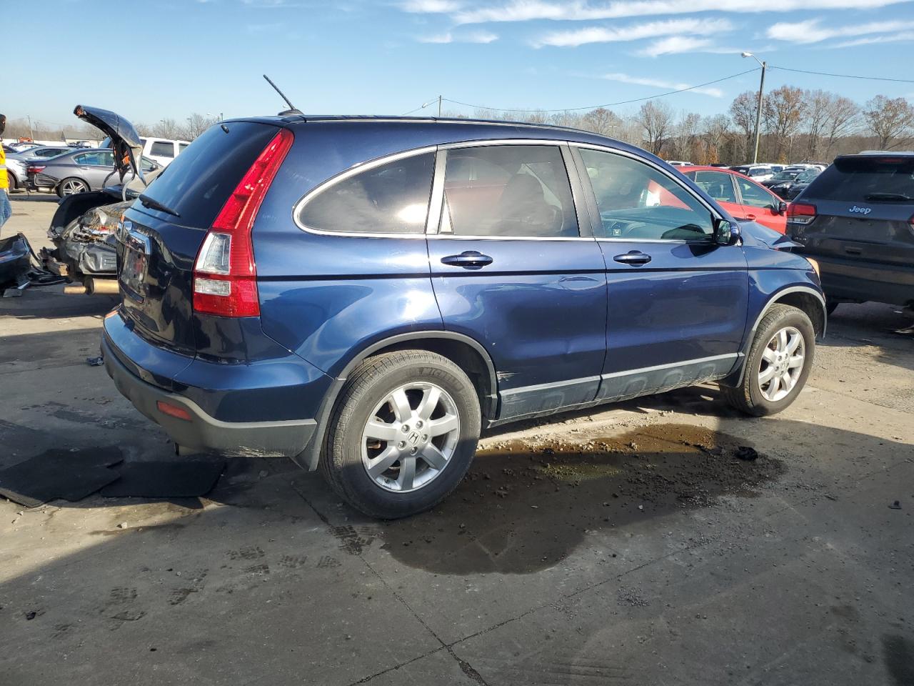 2008 Honda CR-V VIN JHLRE38778C021565 Copart auction photo, front end damage thumbnail 3