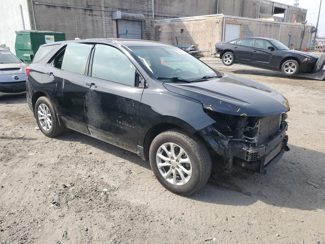 2018 Chevrolet Equinox VIN 2GNAXREV1J6310151 Copart auction photo, front end / side damage thumbnail 4