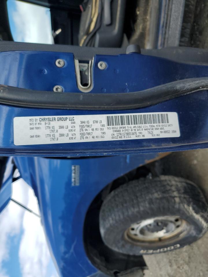 2011 Dodge RAM VIN 1D7RV1GT9BS516076 Copart auction photo, mechanical / front end damage thumbnail 12
