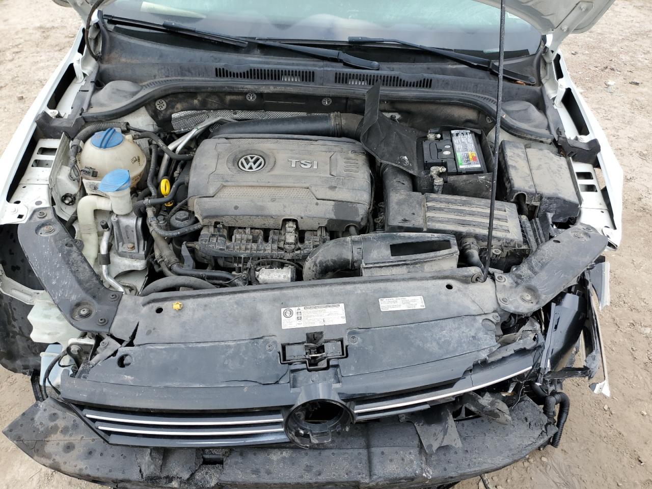 2014 Volkswagen Jetta VIN 3VWD17AJ1EM442494 Copart auction photo, front end / side damage thumbnail 12