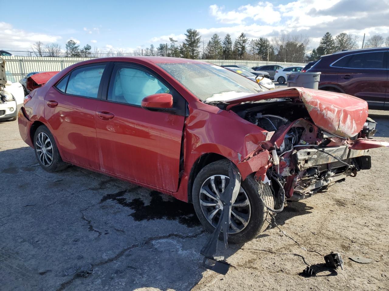 2016 Toyota Corolla VIN 2T1BURHE5GC645745 Copart auction photo, front end / rear end damage thumbnail 4