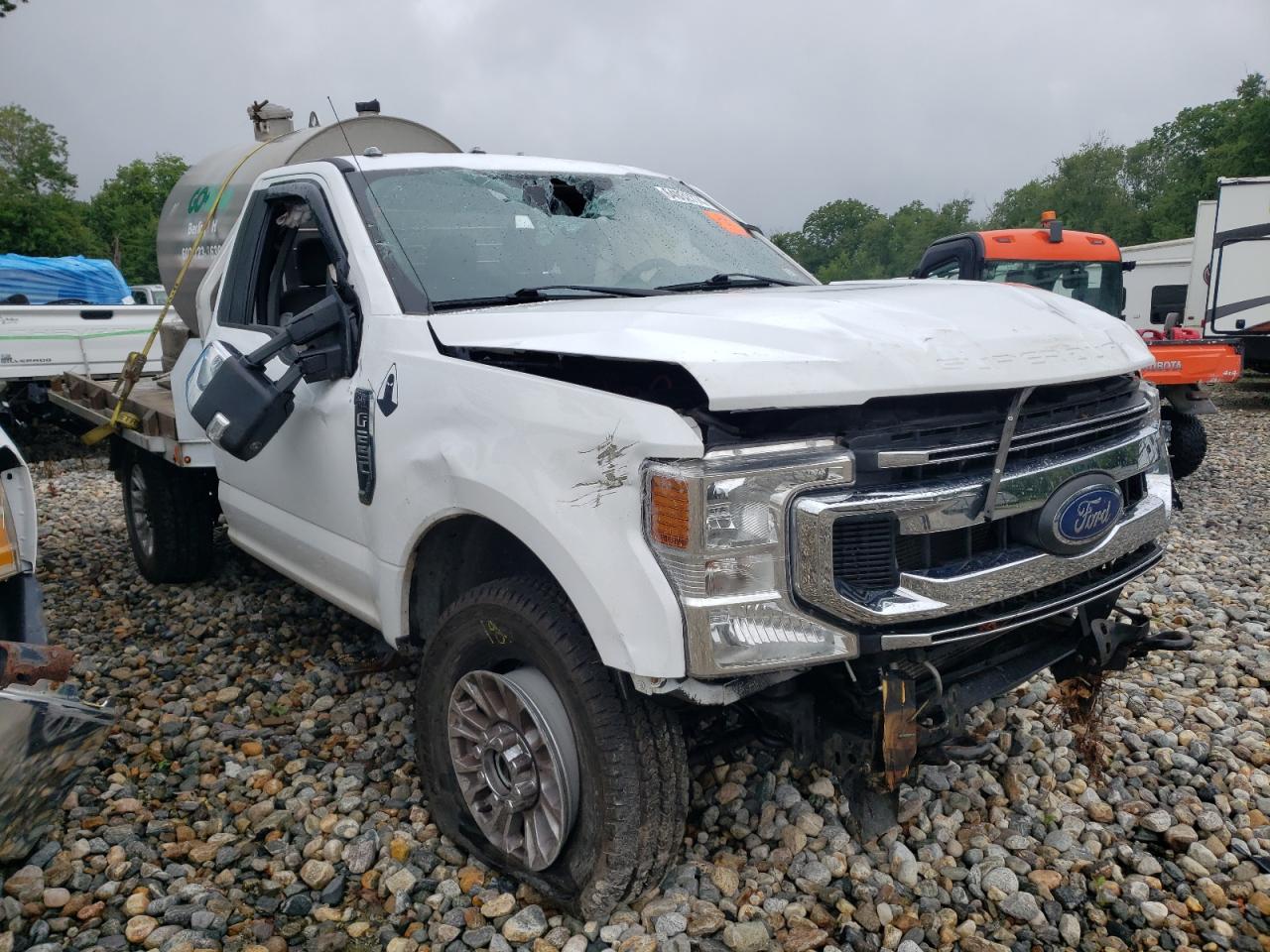 2021 Ford F250 VIN 1FTBF2B6XMEC01689 Copart auction photo, rollover damage thumbnail 4