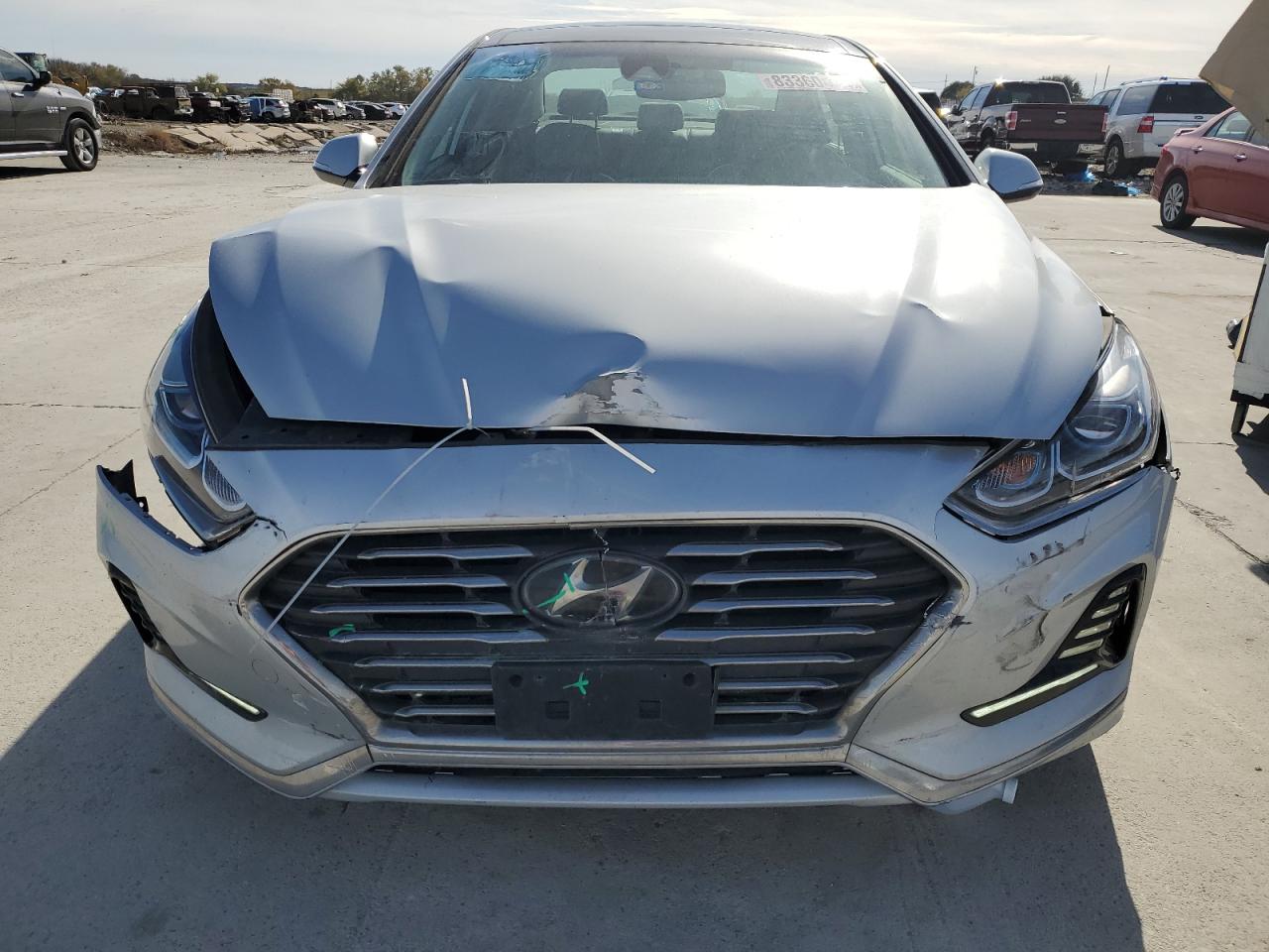 2019 Hyundai Sonata VIN KMHE34L35KA087834 Copart auction photo, front end damage thumbnail 5
