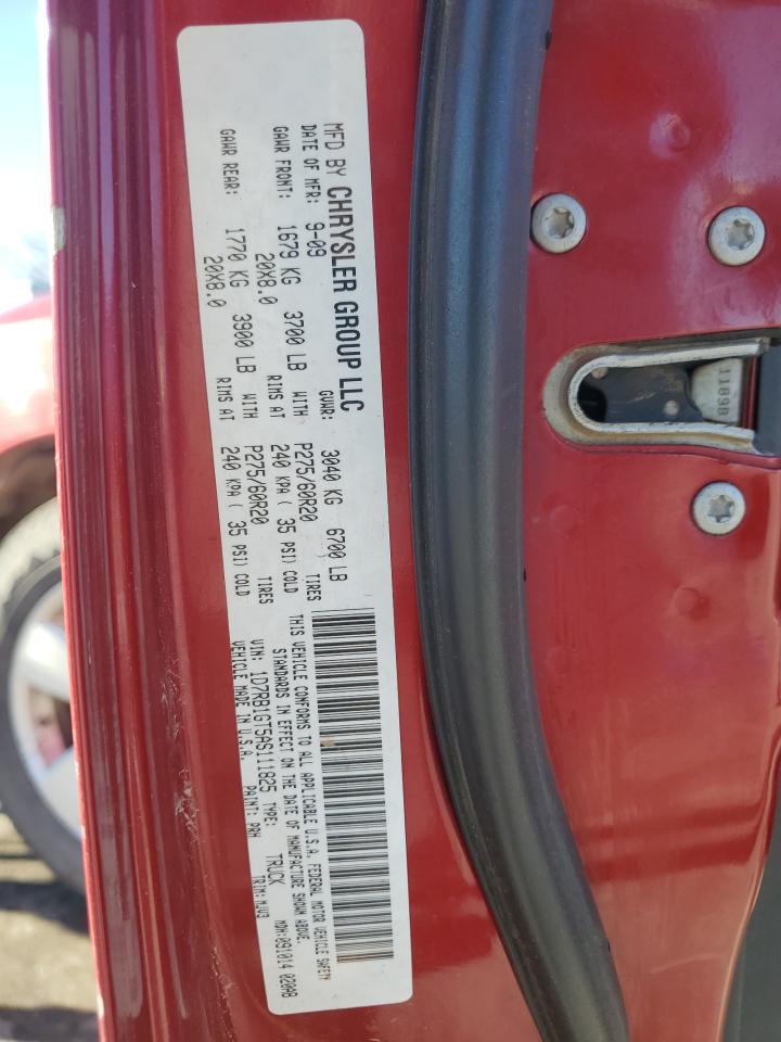 2010 Dodge RAM VIN 1D7RB1GT5AS111825 Copart auction photo, front end damage thumbnail 14