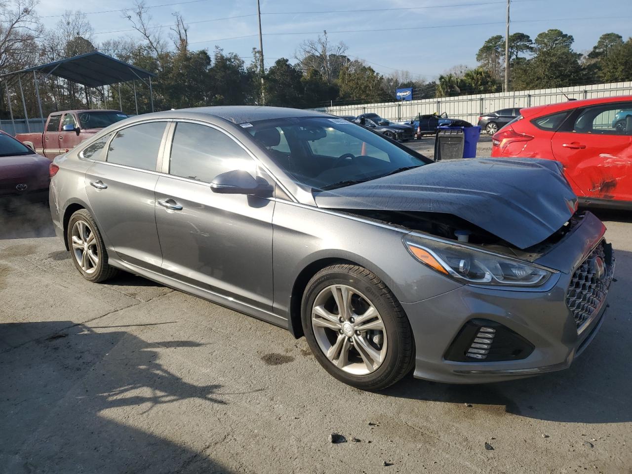 2019 Hyundai Sonata VIN 5NPE34AF9KH810045 Copart auction photo, front end damage thumbnail 4