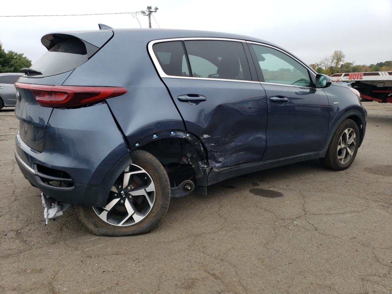 2020 KIA Sportage VIN KNDPMCAC5L7799248 Copart auction photo, side / undercarriage damage thumbnail 3