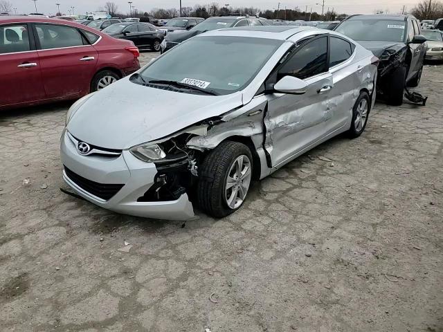 2016 Hyundai Elantra VIN 5NPDH4AE6GH672332 Copart auction photo, side / front end damage thumbnail 11
