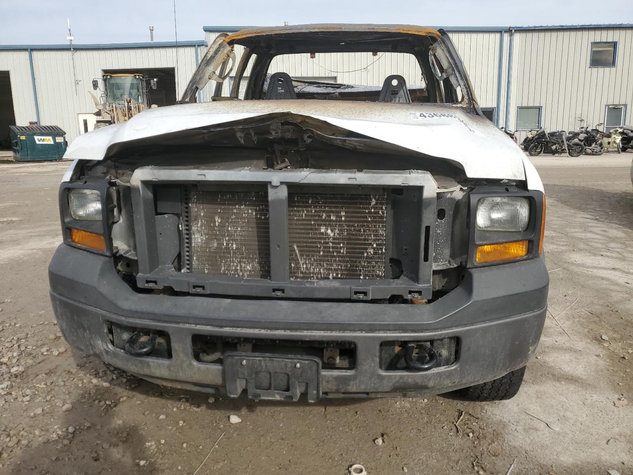 2007 Ford F350 VIN 1FTWX31557EA35728 Copart auction photo, burn damage thumbnail 5