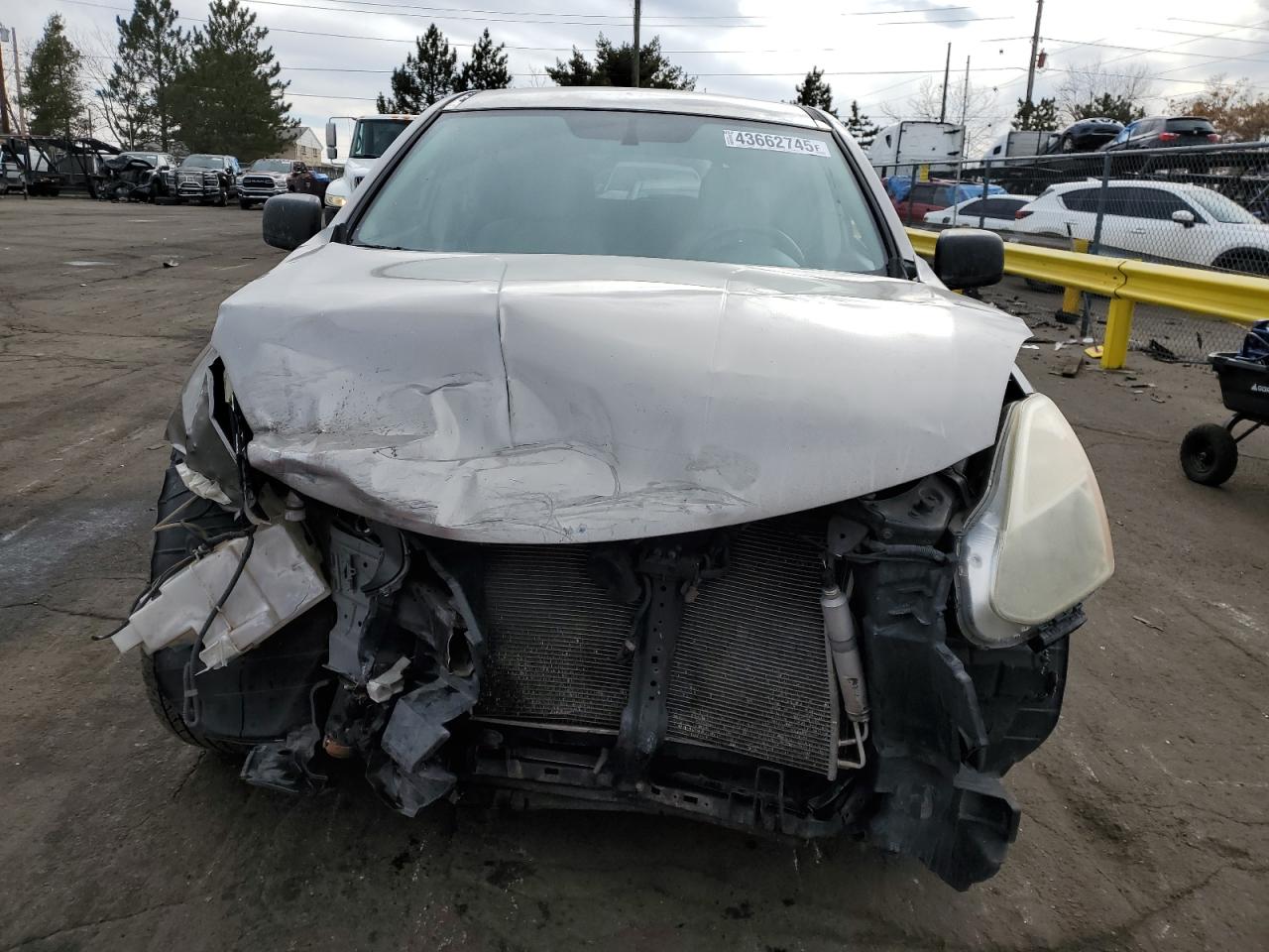 2008 Nissan Rogue VIN JN8AS58VX8W108733 Copart auction photo, front end damage thumbnail 5