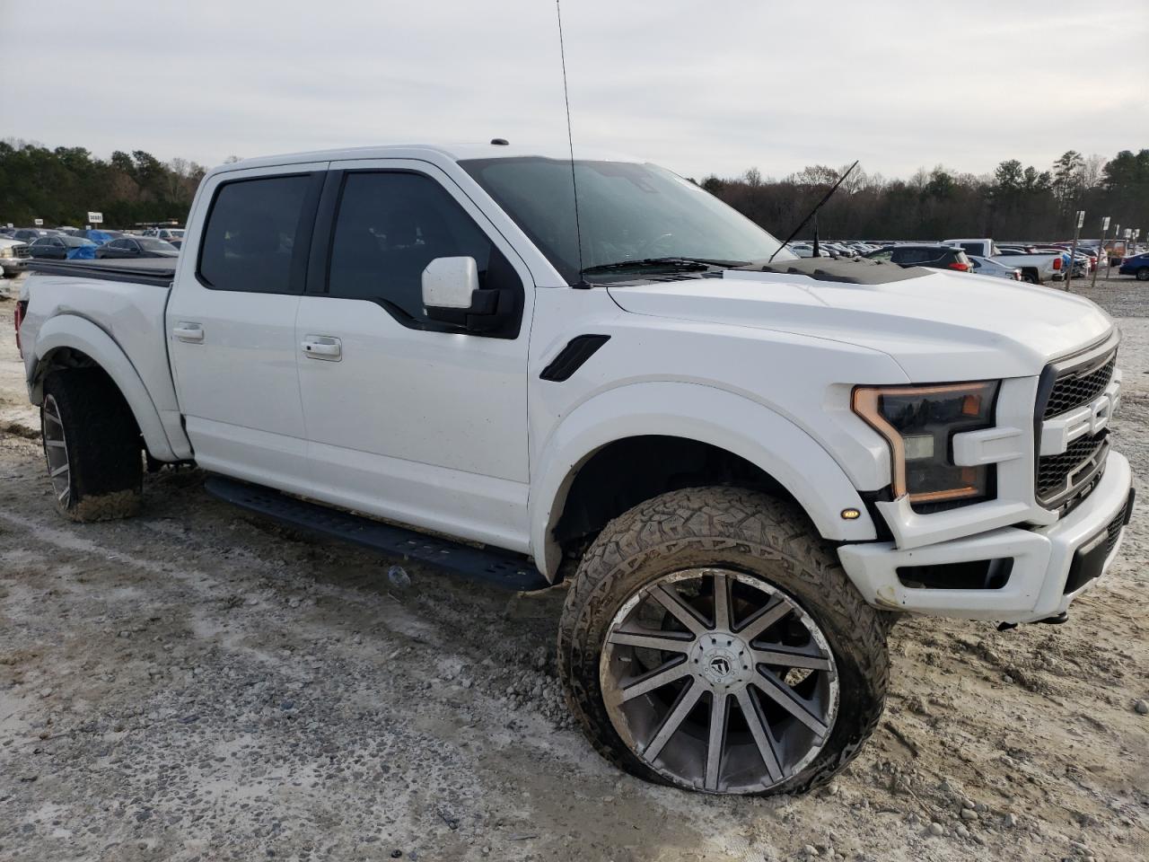 2017 Ford F-150 VIN 1FTFW1RG4HFA57812 Copart auction photo, all over damage thumbnail 4