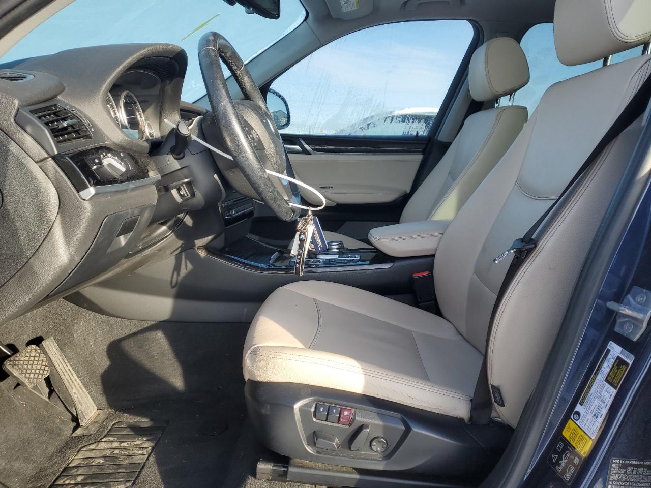 2016 BMW X3 VIN 5UXWX9C51G0D68880 Copart auction photo, all over damage thumbnail 7