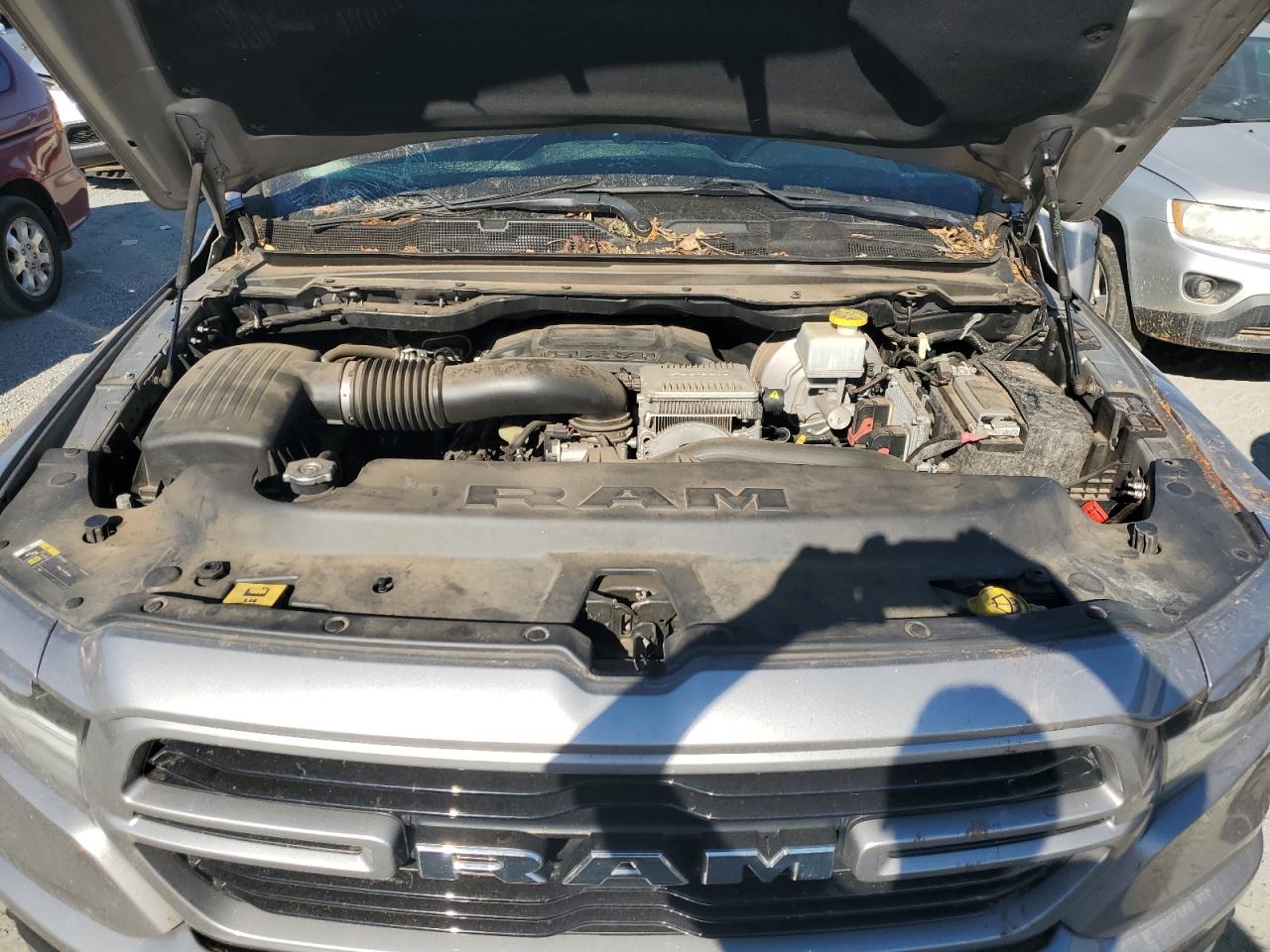 2020 RAM 1500 VIN 1C6SRFFT7LN232600 Copart auction photo, top/roof damage thumbnail 11