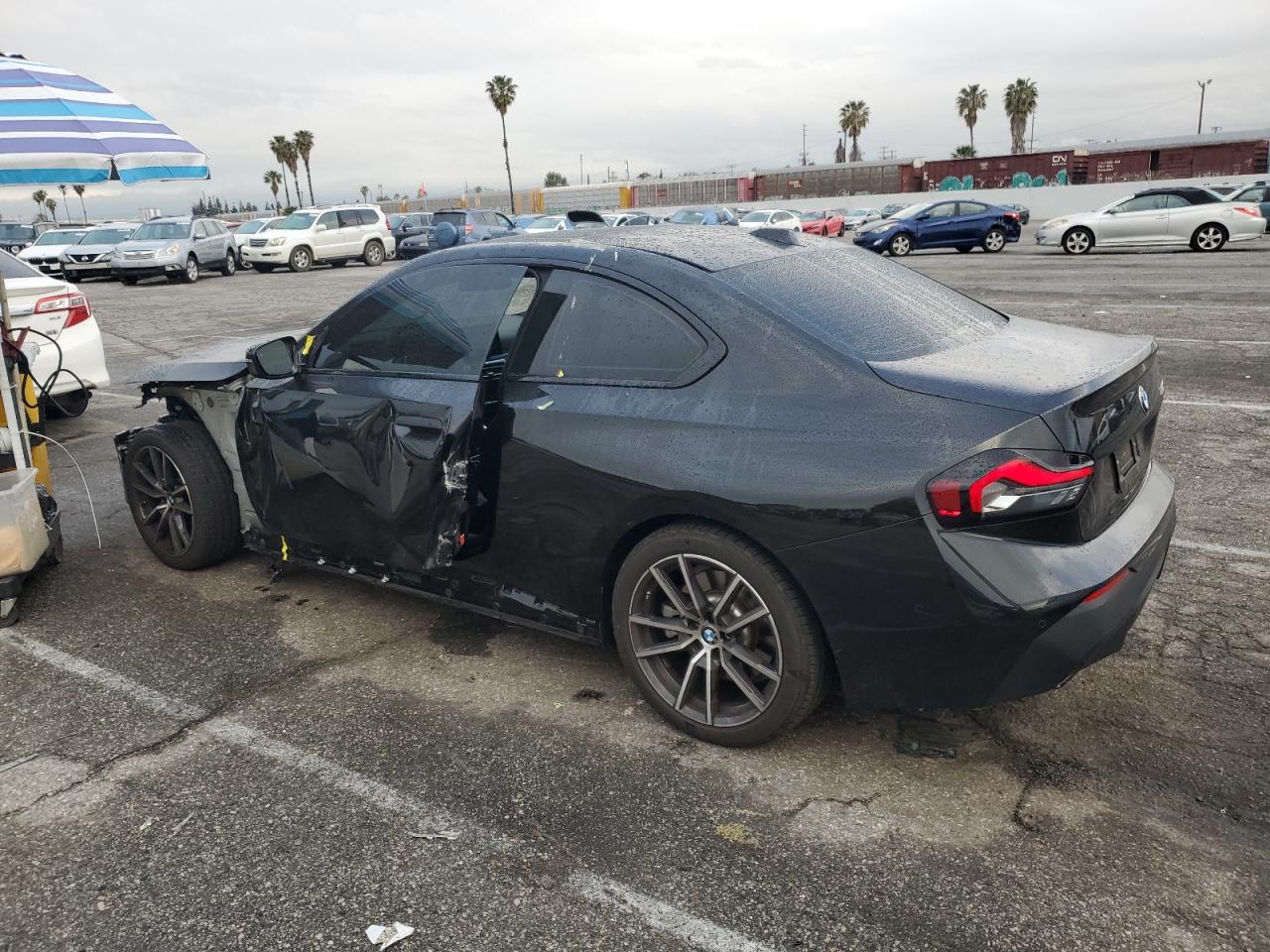 2023 BMW 2er VIN 3MW23CM05P8D58316 Copart auction photo, front end / side damage thumbnail 2