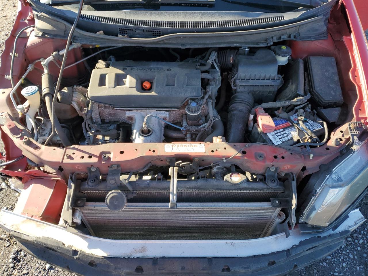 2012 Honda Civic VIN 2HGFG3B51CH560238 Copart auction photo, front end / minor dent/scratches damage thumbnail 12